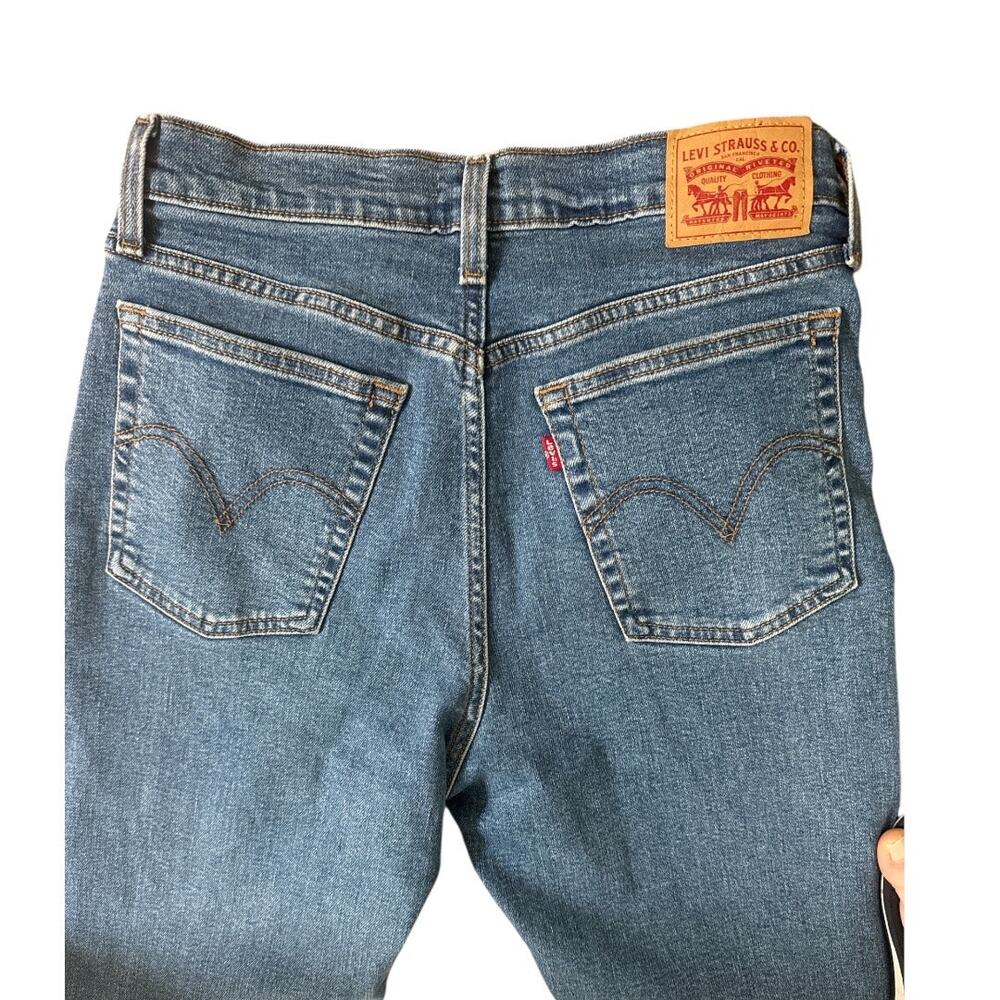 Levi’s Wedgie Straight Blue Jeans Size 29 - Picture 5 of 9